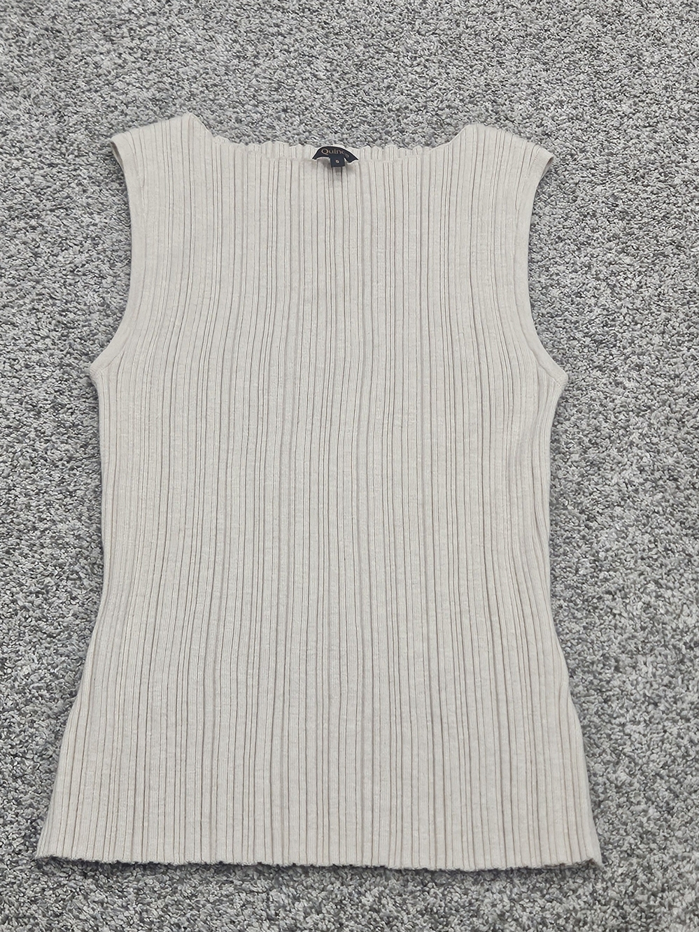 Quince Ribbed Tank Top - Cream